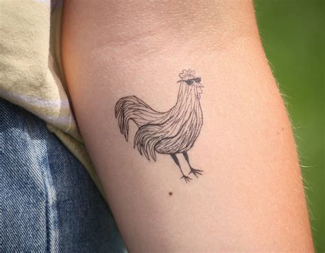 Raddest Rooster Temporary Tattoo elenas Art - Etsy