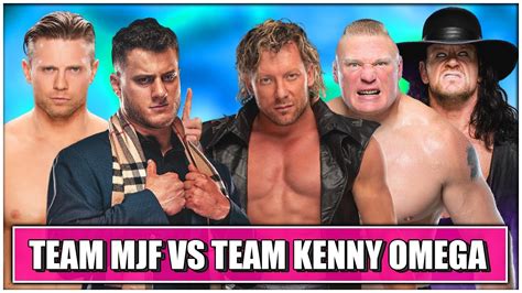 The Miz & MJF vs. Kenny Omega & Brock Lesnar & The Undertaker | 2 VS 3 Handicap Match (WWE & AEW ...