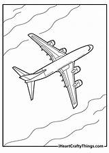 Simple Airplane Coloring Pages sketch template