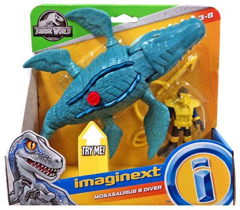 Fisher Price Jurassic World Imaginext Mosasaurus Diver Figure Set - ToyWiz