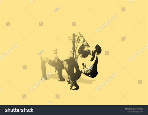 Vector Rhino Silhouette Side View Logo Stock Vector (Royalty Free) 2247440137 | Shutterstock