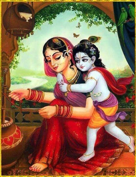 Maa yashoda with bal Krishna | Lord krishna, Krishna art, Yashoda krishna