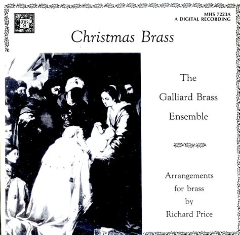 Galliard Brass Ensemble. Christmas Brass (MHS7223A) - Christmas Vinyl ...