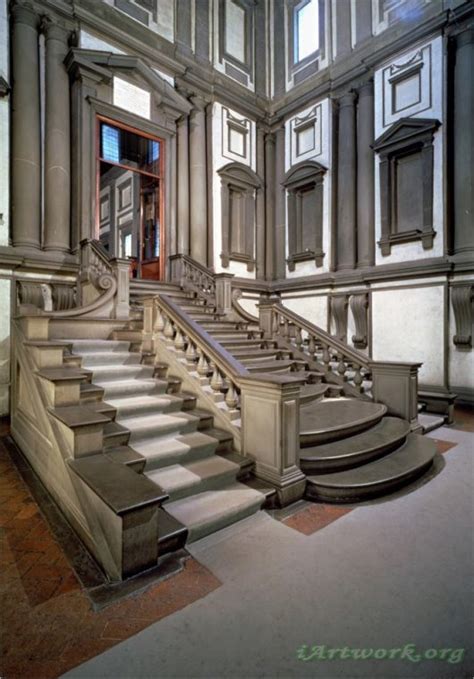 Michelangelo Buonarroti Staircase in The Entrance Hall of The ...