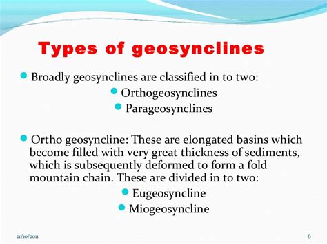 Geosyncline