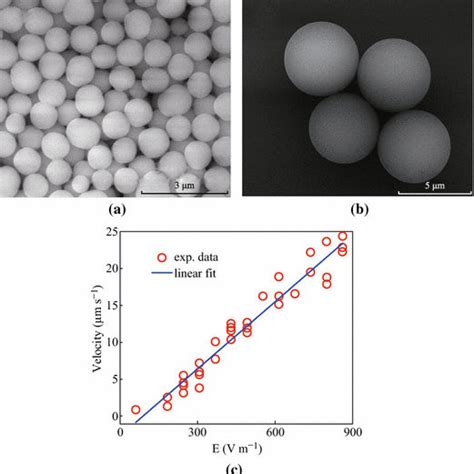 Characterization of charged micro-particles used in the experiments. a ...