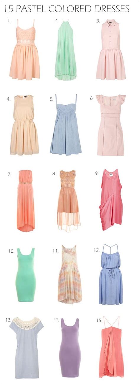 love the pastel trend! these are all beautiful! | Pastel color dress, Simplicity fashion ...