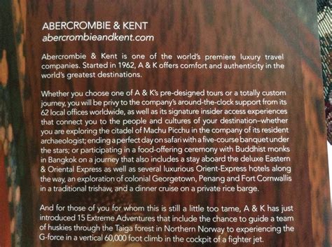 Abercrombie & Kent | Kent, Luxury travel, Abercrombie