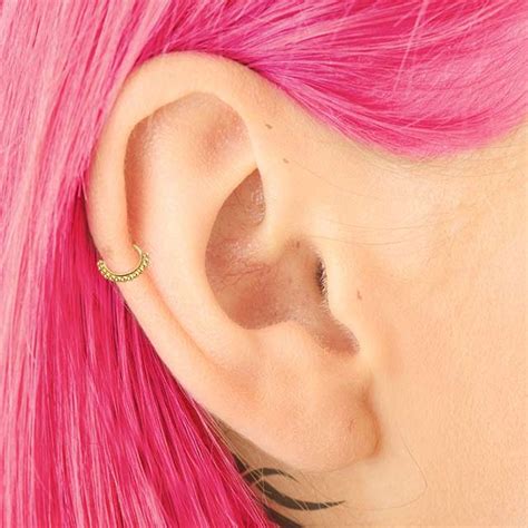 Cartilage Earring Hoop Gold Cartilage Earring Cartilage - Etsy