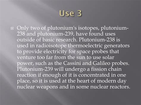 PPT - Plutonium and its uses PowerPoint Presentation, free download - ID:1919773