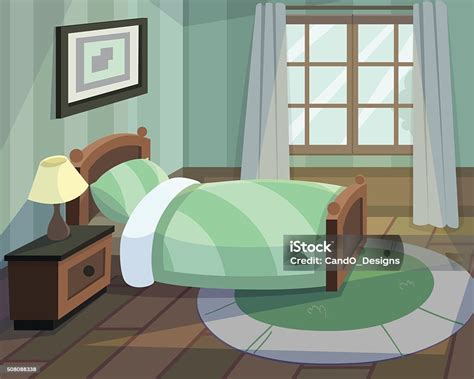 Bedroom Stock Illustration - Download Image Now - Bedroom, Bed ...