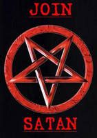Inverted Red Pentagram With Upside Down Cross by Satan666Space on ...