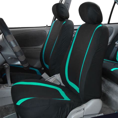 FH Group Unique Flat Cltoh Front Bucket Car Seat Covers for Sedan, SUV, Tuck, Van, Two Front ...