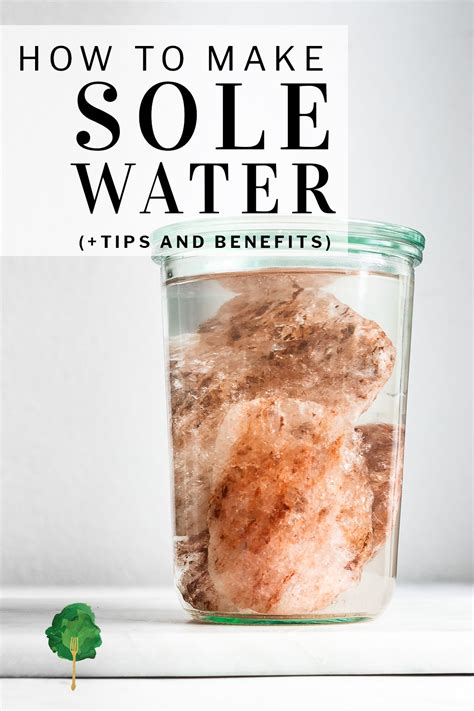 How to Make Sole Water - Nourished Kitchen