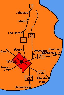 TANDIL "NUESTRO VIAJE-2012": MAPAS PARA UBICAR TANDIL- 4ºB