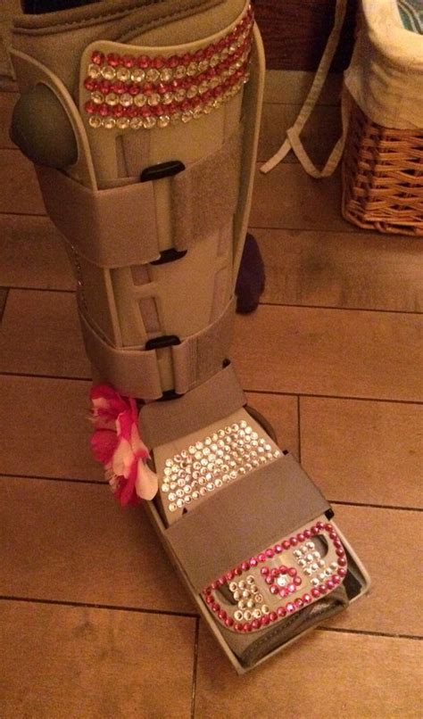 Pin by Reesecup on Cool designs for crutches | Walking cast boot, Walking cast, Broken toe