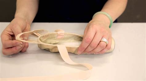 Premier School of Dance: How to do ribbons & elastics on pointe shoes ...