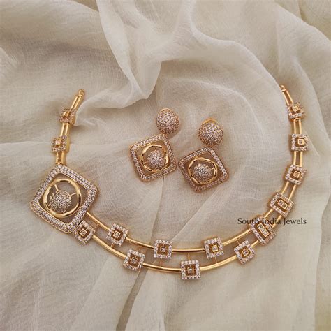 Trendy Korean Necklace Design Online - South India Jewels