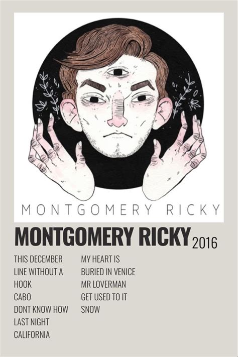 Montgomery Ricky | Music poster ideas, Music poster design, Movie poster wall