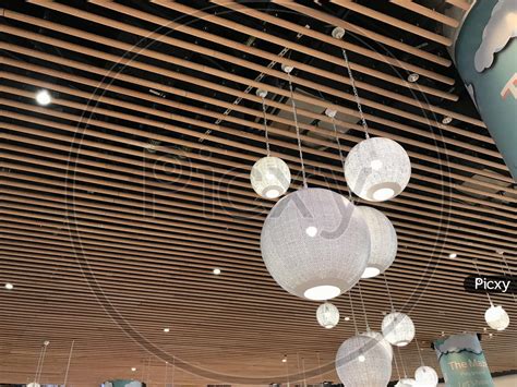 False Ceiling With Wooden Rafters | Shelly Lighting