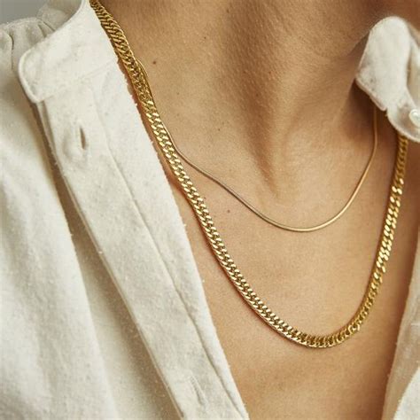 Double Cuban Chain, 18k Saudi gold necklace, Necklace For Men, Gold ...