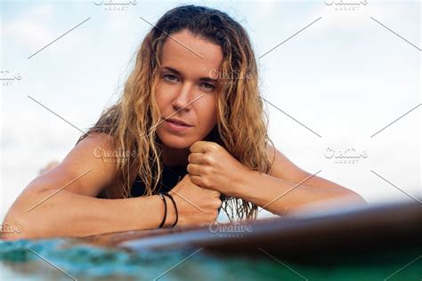 Surfer girl stock photo containing surf and surfing | Surfer girl, Surfer, Photo