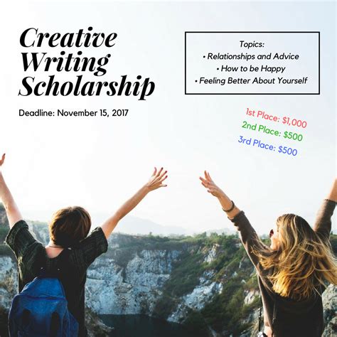 Do you have a passion for creative writing? This awesome scholarship has 3 prizes to win ...