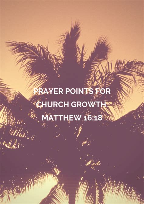 31 Prayer Points For The Church Growth