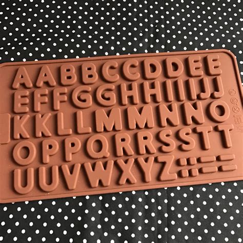 Mini Alphabet Mold Silicone Chocolate Mold Mini Letters - Etsy UK