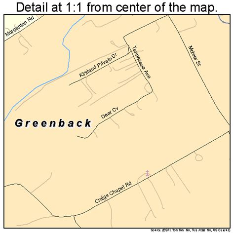 Greenback Tennessee Street Map 4730880