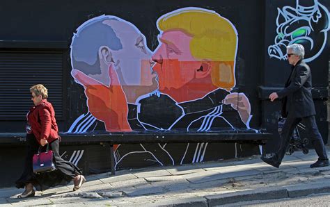 Street Art Mural Paints Trump Kissing Putin | Observer