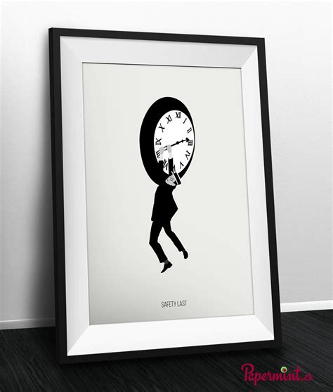 Póster Harold Lloyd. Escena del reloj - Papermint