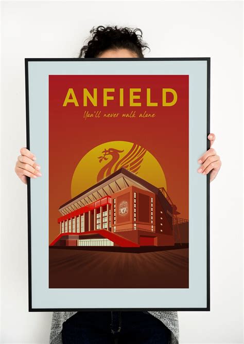 Liverpool Fc Poster This is Anfield Poster Illustrated Art | Etsy UK