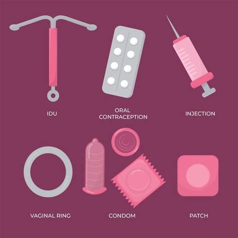 Métodos anticonceptivos | Free Vector #Freepik #freevector #anillo | Contraception methods ...