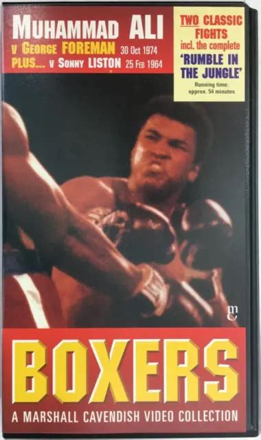 BOXERS 1 MUHAMMAD Ali Rumble In The Jungle Foreman Liston VHS PAL 1996 Tape Mint £9.99 - PicClick UK