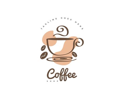 diseño de logotipo de cafetería elegante y minimalista. logotipo o marca de café con estilo de ...