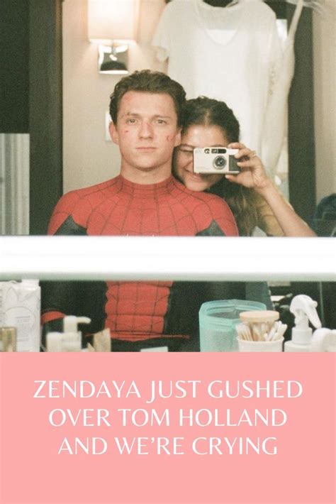 "He can make anybody feel comfortable." Zendaya, Tom Holland, Crying, Toms, Interview, Celebs ...