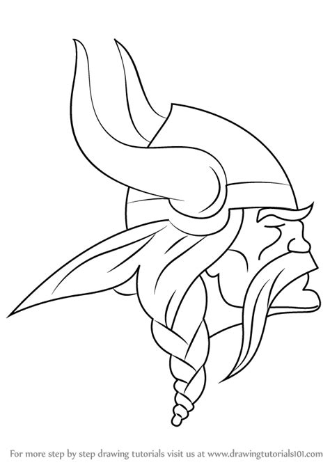 Black and White Vikings Logo - LogoDix