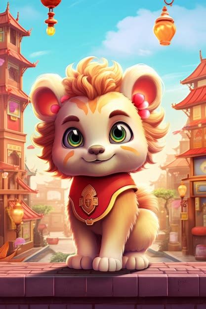 Premium AI Image | Photo cute baby lion