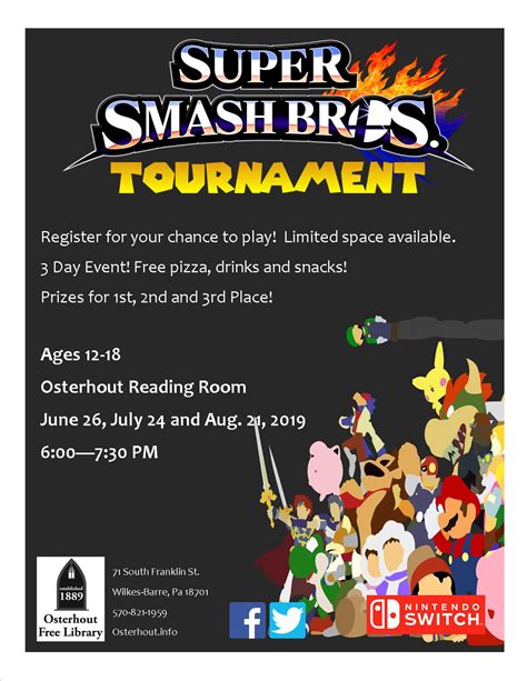 Smash Bros Tournament – Osterhout Free Library