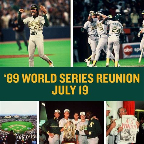 Be at O.co Coliseum for the 1989 World Series Champions Team Reunion on ...