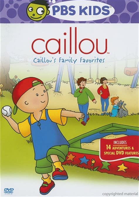 Caillou's Family Favorites (DVD 2008) | DVD Empire