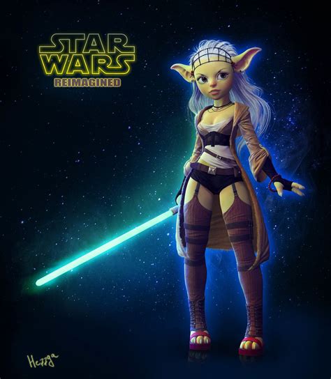 Yoda-girl, Olya Anufrieva | Star wars, Character design, Character art