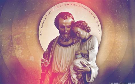 Saint Joseph Protector Desktop Wallpaper | Cassie Pease Designs | St ...