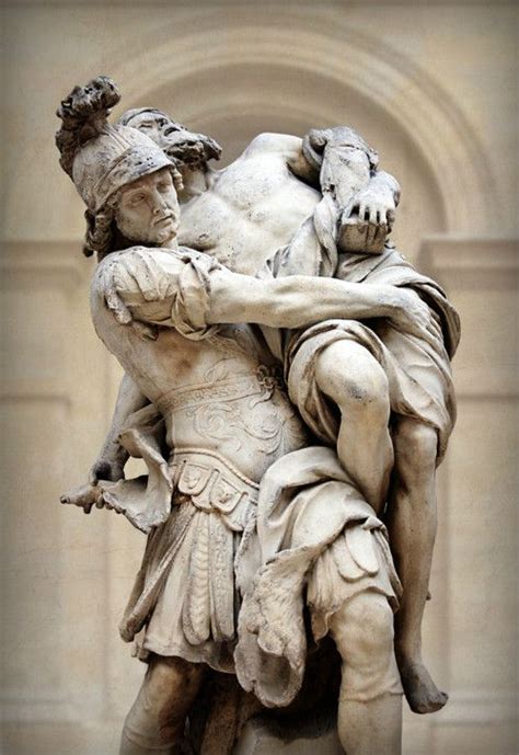 Aeneas Carrying Anchises from Troy. Pierre Lepautre, 1715. Louvre ...