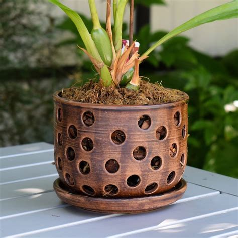 Ceramic Orchid Pot 7 - Etsy UK