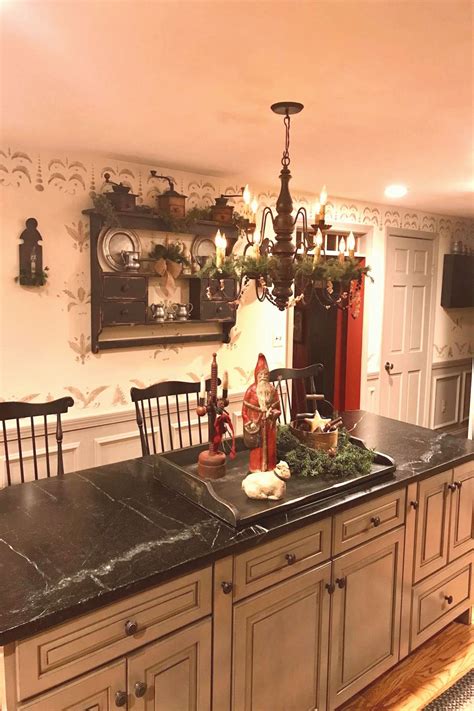 Beautiful kitchen bar with perhaps a soapstone counter top all dressed up for Ch Beautiful ki ...