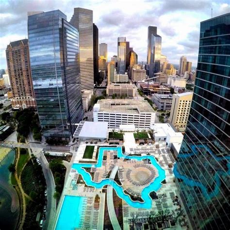 This is the most Texas thing ever. | Texas-shaped rooftop lazy river in ...