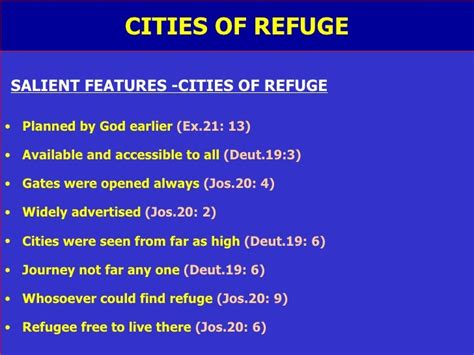 Cities Of Refuge