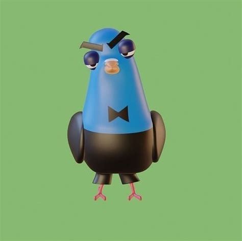 Spies in Disguise Lance Sterling Pigeon Form 3D Print Model 3D model 3D ...